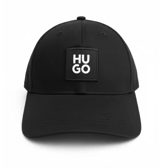 Hugo Boss Black Cap White Embroidered Logo